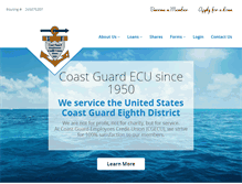 Tablet Screenshot of coastguardecu.net